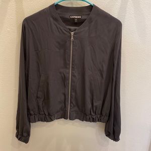 Grey bomber looking jacket from express
